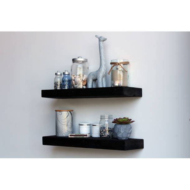 Loon Peak® Andersonville Pine Solid Wood Floating Shelf with Reclaimed